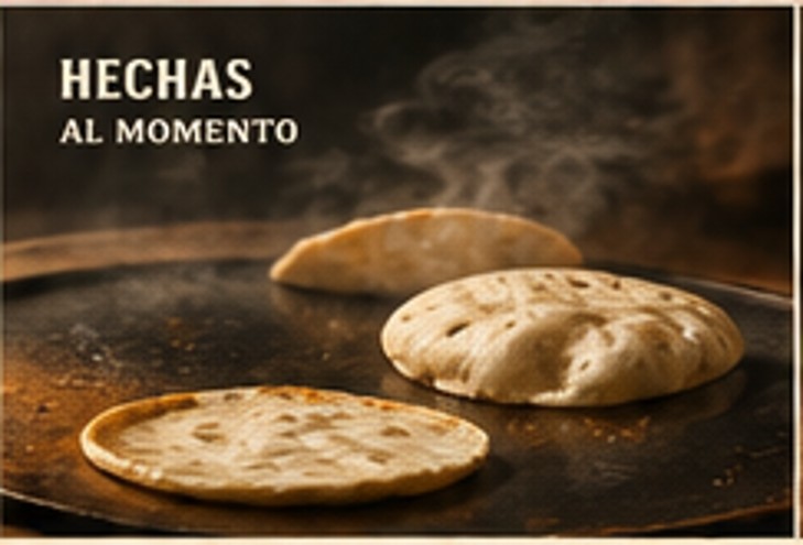 Tortillas preparándose al momento
